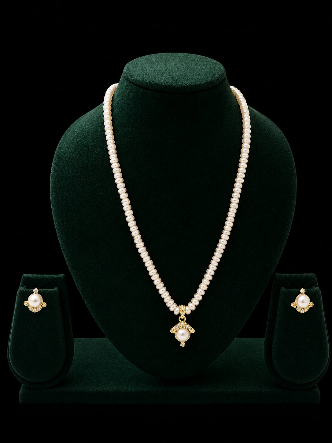 ✨ Original Hyderabad Pearl Pendant Set ✨