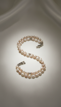 Double-strand freshwater pearl bracelet
